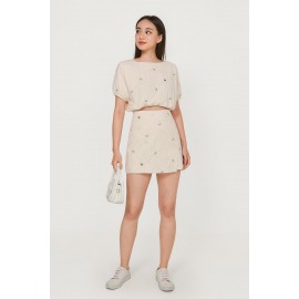 Embroidered Skorts