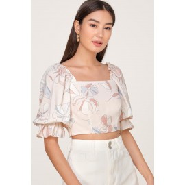 Puff Sleeve Crop Top