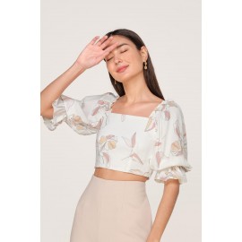 Puff Sleeve Crop Top