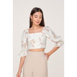 Puff Sleeve Crop Top