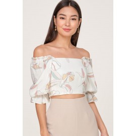 Puff Sleeve Crop Top