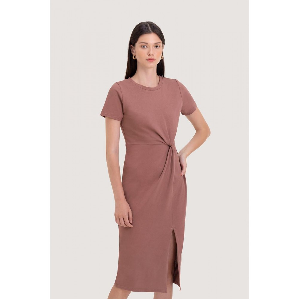 Knotted Midi Dress