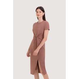 Knotted Midi Dress