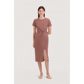 Knotted Midi Dress