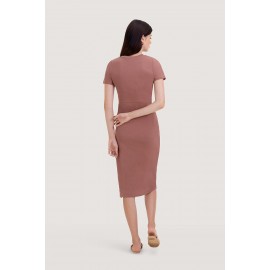 Knotted Midi Dress