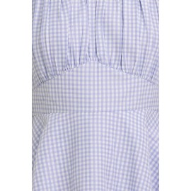 Gingham Puff Sleeve Playsuit