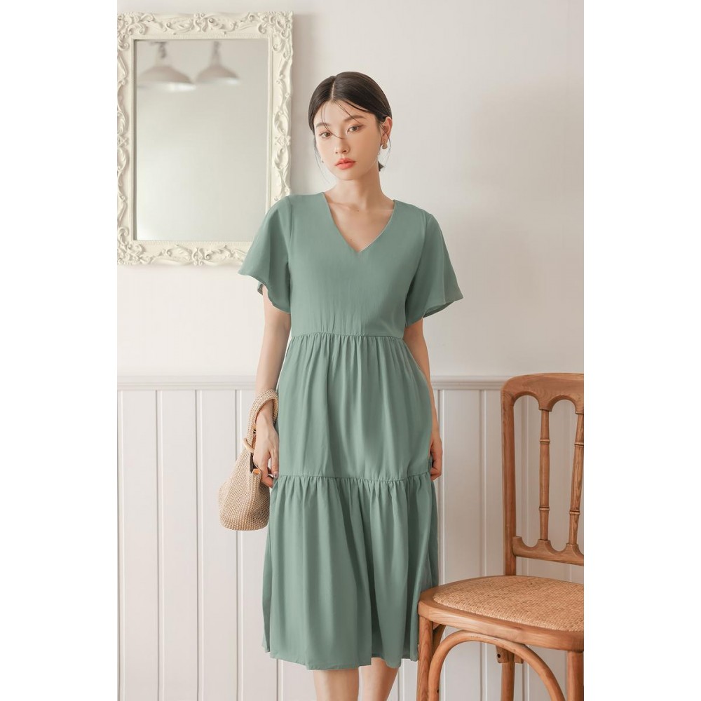 Tiered Midi Dress