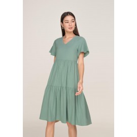 Tiered Midi Dress