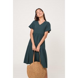 Tiered Midi Dress