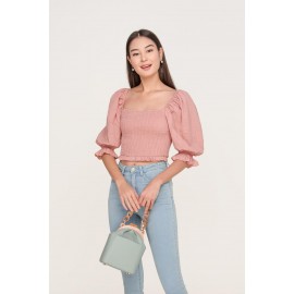 Shirred Crop Top