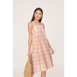 Gingham Summer Tiered Dress