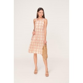 Gingham Summer Tiered Dress