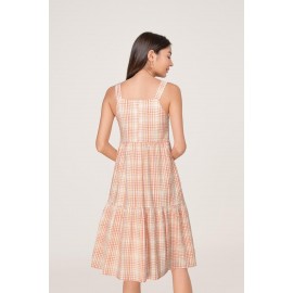 Gingham Summer Tiered Dress