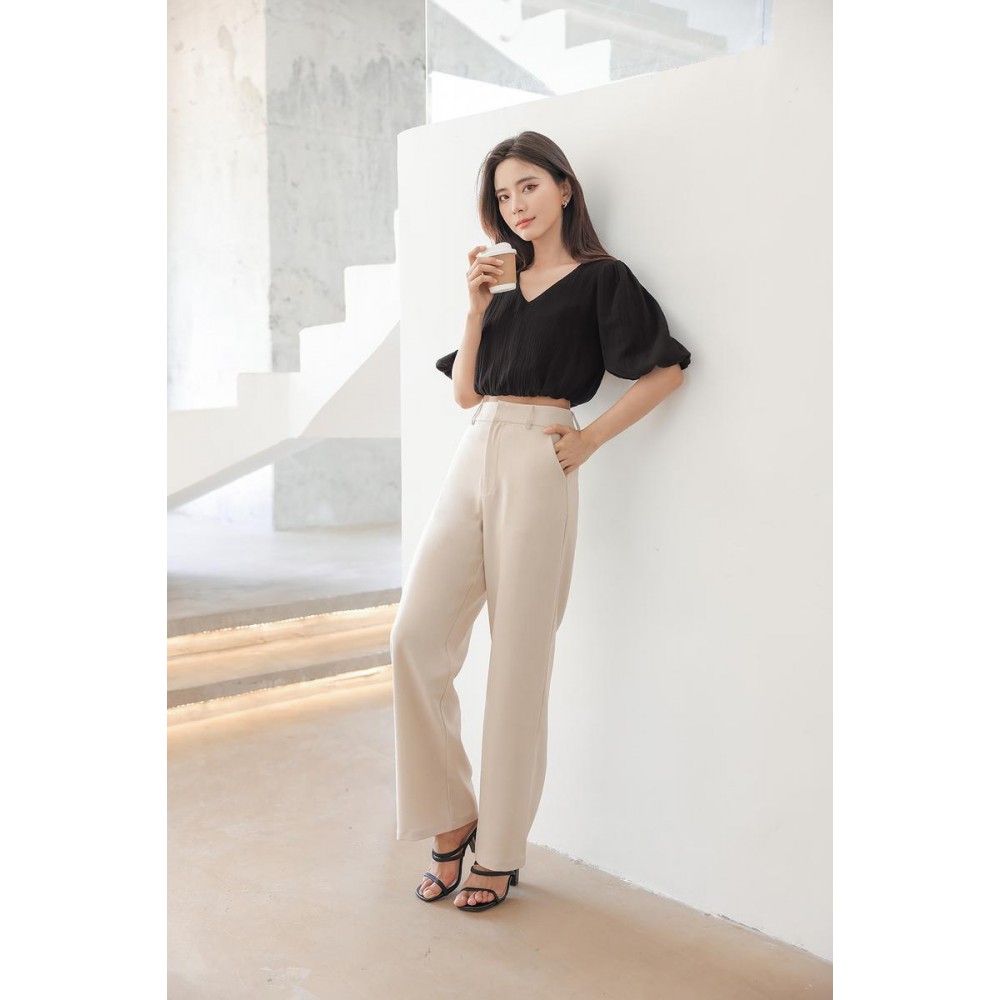 Tailored Straight Leg Pants