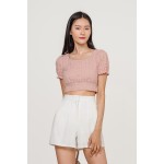 Crop Eyelet Top