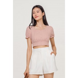 Crop Eyelet Top