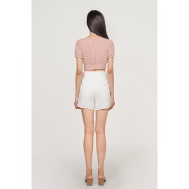 Crop Eyelet Top