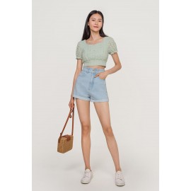 Crop Eyelet Top