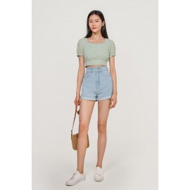 Crop Eyelet Top