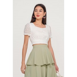 Crop Eyelet Top