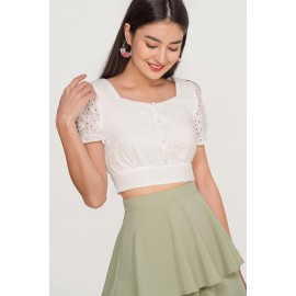 Crop Eyelet Top