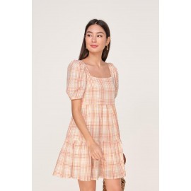 Gingham Babydoll Dress