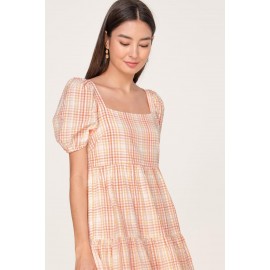 Gingham Babydoll Dress