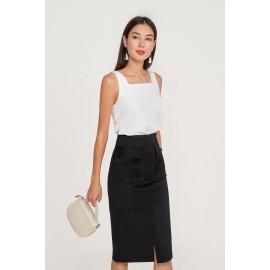 Slit Pocket Midi Skirt