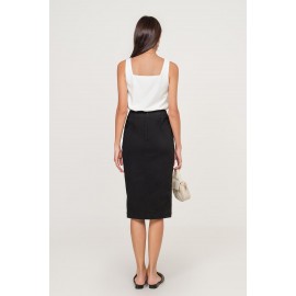 Slit Pocket Midi Skirt