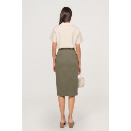 Slit Pocket Midi Skirt