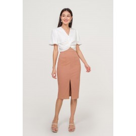 Slit Midi Skirt