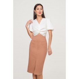 Slit Midi Skirt