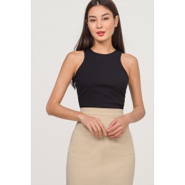 Slit Midi Skirt