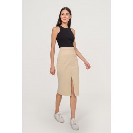 Slit Midi Skirt