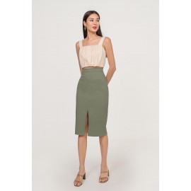 Slit Midi Skirt