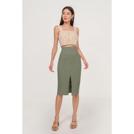 Slit Midi Skirt