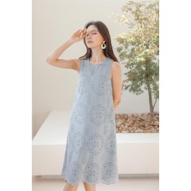 Broderie Midi Dress