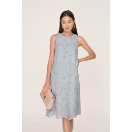 Broderie Midi Dress