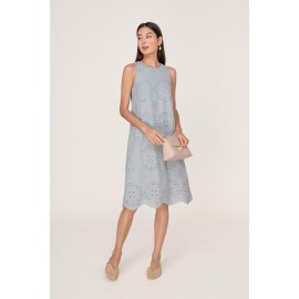 Broderie Midi Dress