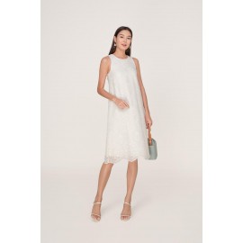 Broderie Midi Dress