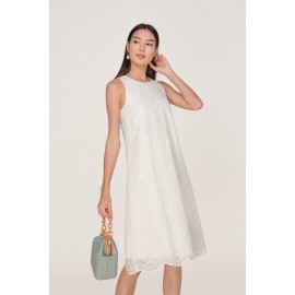 Broderie Midi Dress