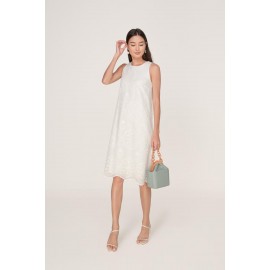 Broderie Midi Dress