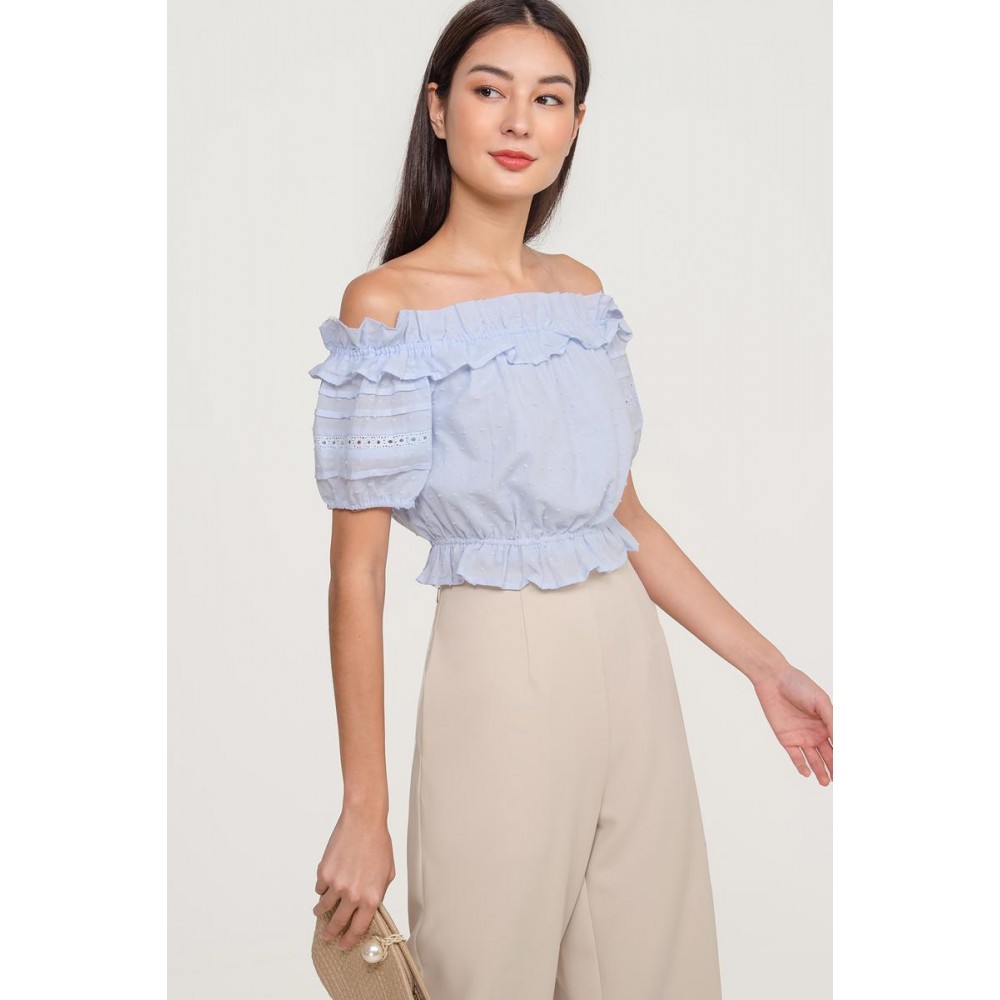 Ruffle Off Shoulder Top