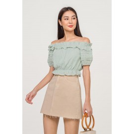 Ruffle Off Shoulder Top