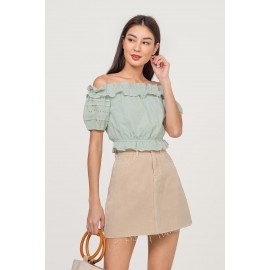 Ruffle Off Shoulder Top