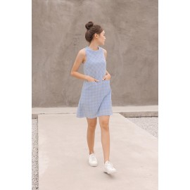 Gingham Pocket Shift Dress