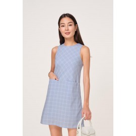 Gingham Pocket Shift Dress