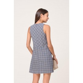 Gingham Pocket Shift Dress