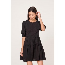 Puff Sleeve Skater Dress