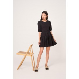 Puff Sleeve Skater Dress